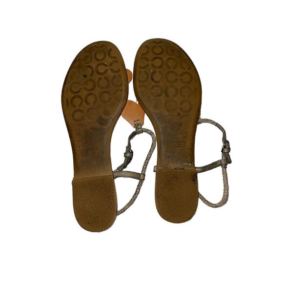 Silver Coach Seahorse Sandals - Picture 6 of 6